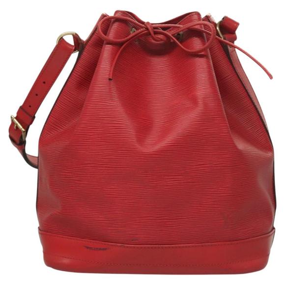 Louis Vuitton Noé Red Leather shoulder - Picture 1 of 10